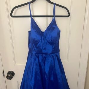 Beautiful Royal Blue High-Low Dress